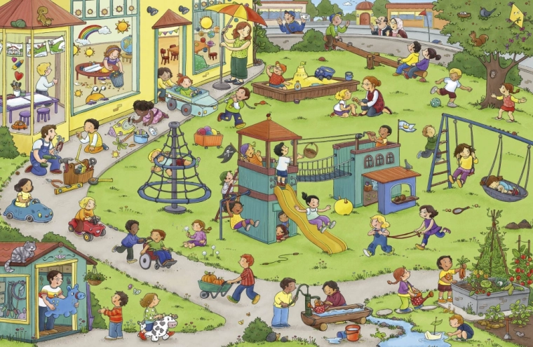 Aire de jeux ludique pour enfants