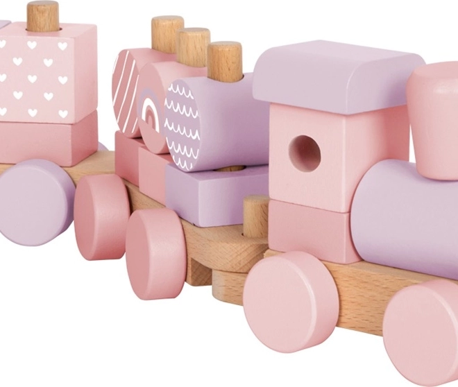 Petit train en bois rose Small Foot