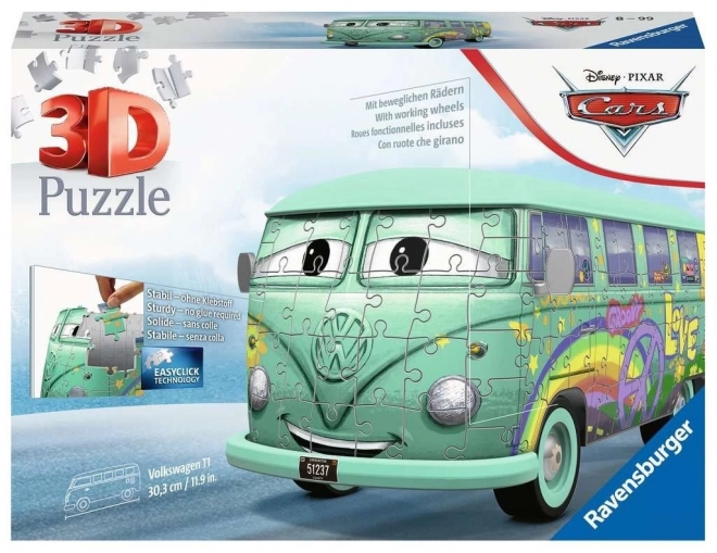 RAVENSBURGER Puzzle 3D Autobus Cars: Fillmore 162 pièces