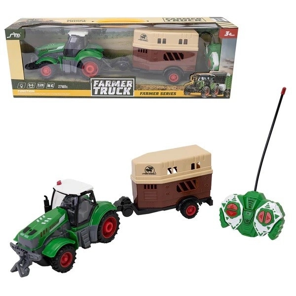 Tracteur R/C avec remorque à chevaux
