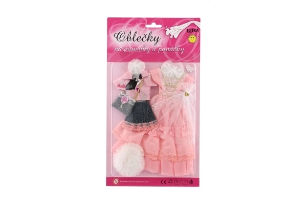 Vêtements avec accessoires pour poupées 2 pièces