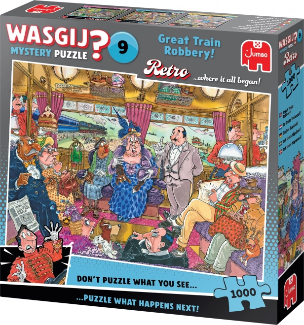 Jumbo Puzzle Wasgij Mystère 9: Le grand braquage de train 1000 pièces