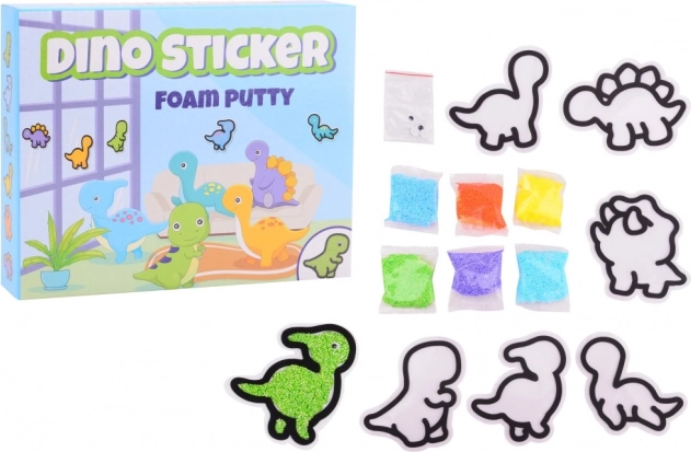 Fabrication d’autocollants en mousse Dino