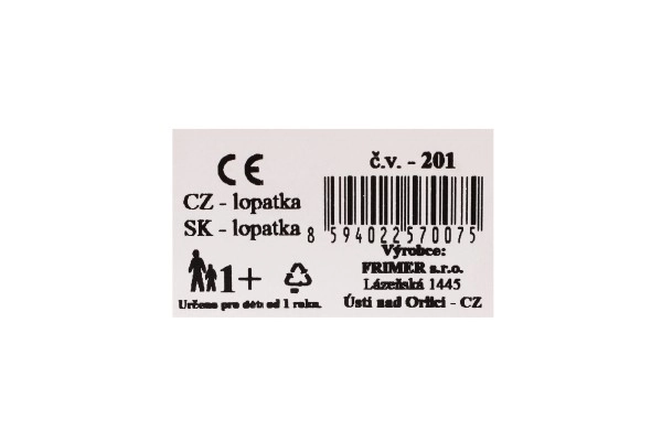 Pelle en plastique 21cm 12m+