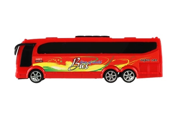 Autobus en plastique 25cm à friction dans une boîte