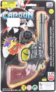 Pistolet à amorces – jouet western, 8 coups