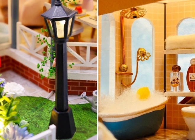Modèles miniatures de maison Dôma couleurs émaillées