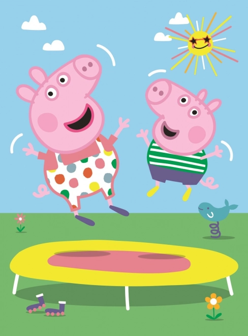 TREFL Puzzle Peppa Pig : Sur le trampoline 20 pièces