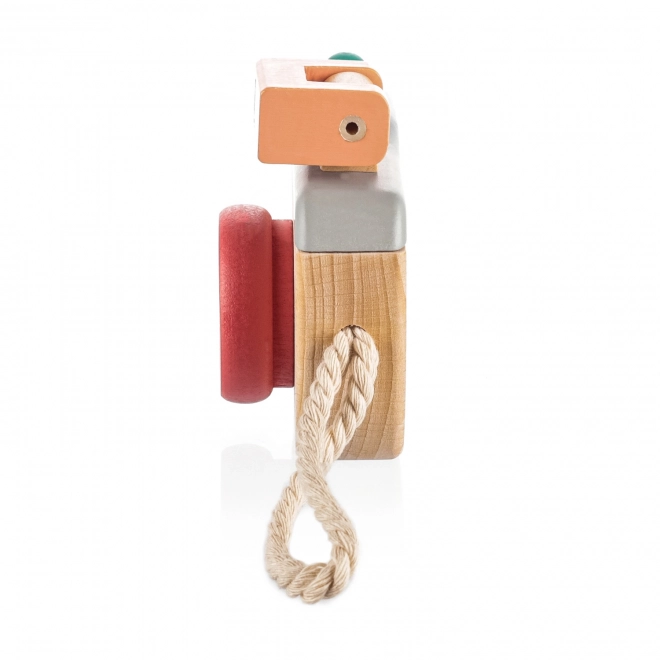 Appareil photo en bois, Gris