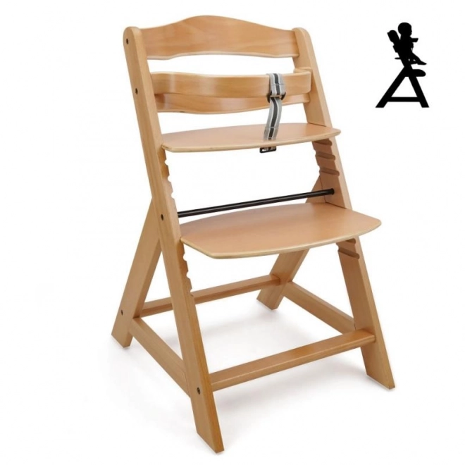 Chaise haute évolutive - naturelle