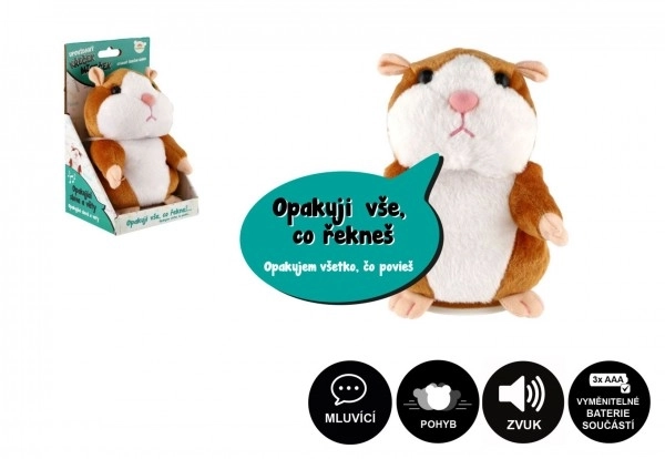 Hamster en peluche parlant Mireček