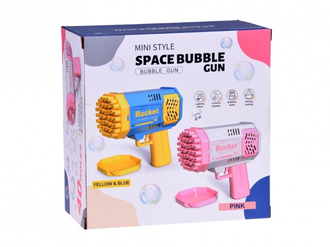 Pistolet à bulles de savon ensemble lumière + liquide pour enfants ZA4976