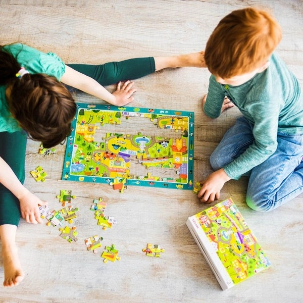 Puzzle de recherche d'images Vie en ville 80 pièces
