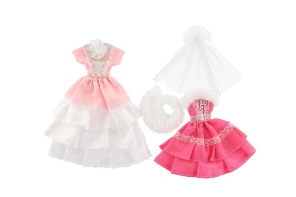 Vêtements avec accessoires pour poupées 2 pièces