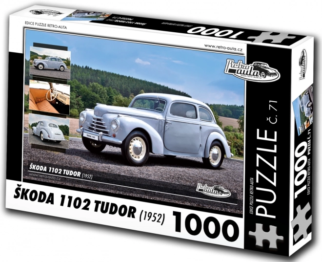 Puzzle Rétro Voiture Škoda 1102 Tudor 1952 1000 pièces