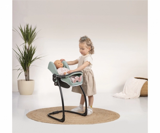 3 en 1 Siège auto et chaise haute Maxi Cosi vert-gris pour poupées