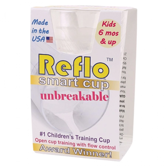 Reflo NOVÝ NESLÉHAVÝ gobelet d'entraînement pour enfants transparent