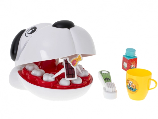 Chien chez le dentiste, guéris la dent