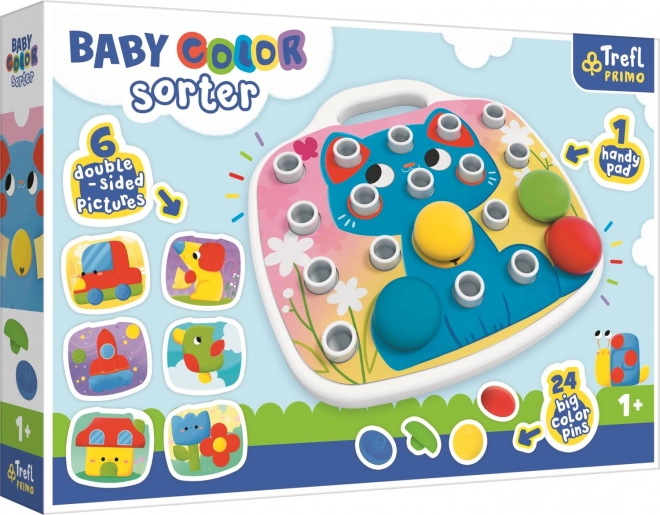 Mosaïque colorée pour enfants en plastique dans une boîte 40x27x6cm 12m+