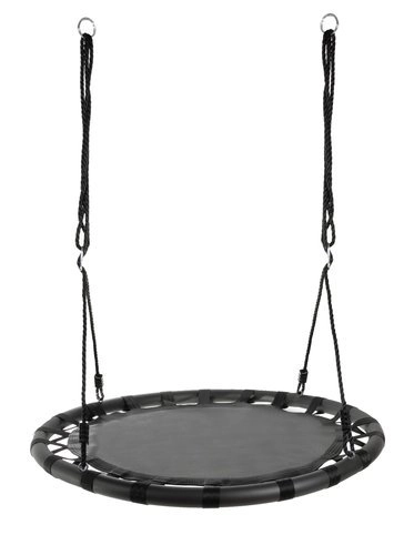 Balançoire nid de corbeau 100 cm noir