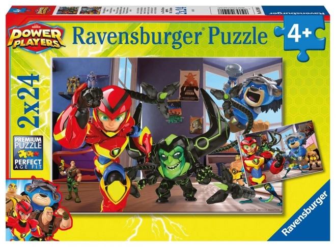 Puzzle Ravensburger Héros en action 2x24 pièces