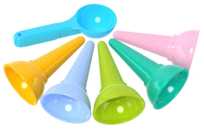 Ensemble de moules colorés pour glace Sand 6221
