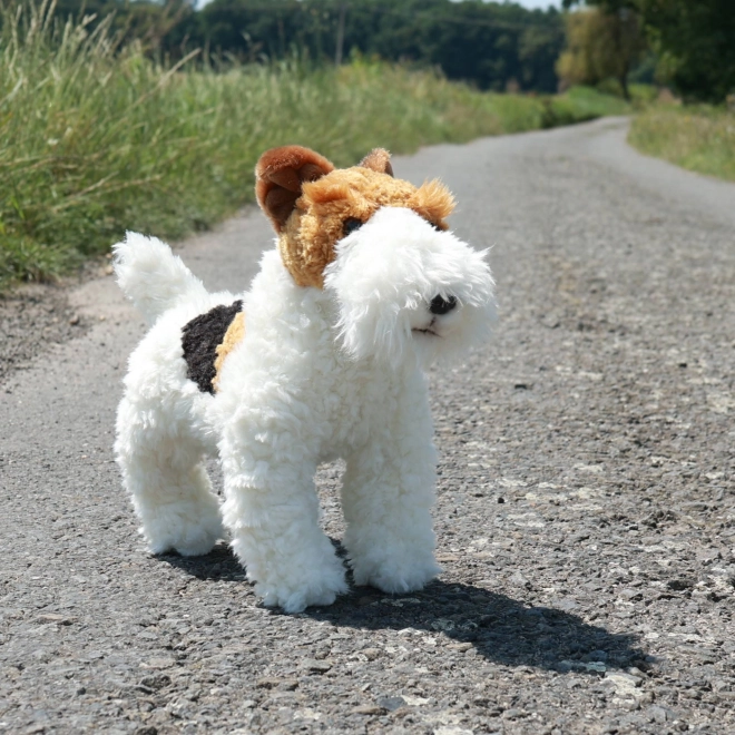 Chien en peluche fox-terrier Dášenka 30 cm