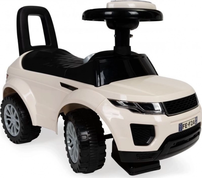 ECOTOYS Voiture à pousser avec mélodies blanche