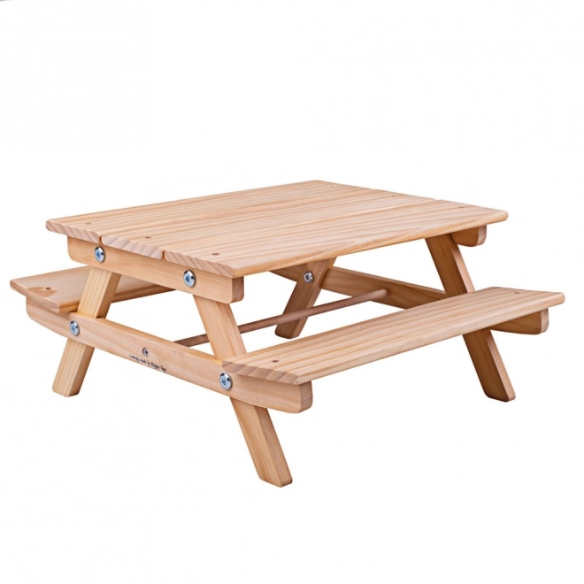 Banc de pique-nique en bois pour poupées Bigjigs Toys
