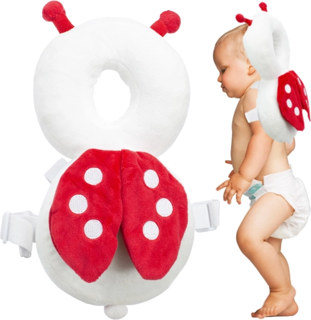 Sac à dos de protection pour les premiers pas – coussin de tête pour enfants – Coccinelle