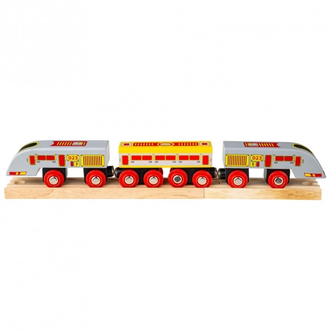Bigjigs Rail Eurostar Rapide + 3 rails
