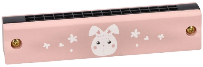 Harmonica rose pour enfants avec décor