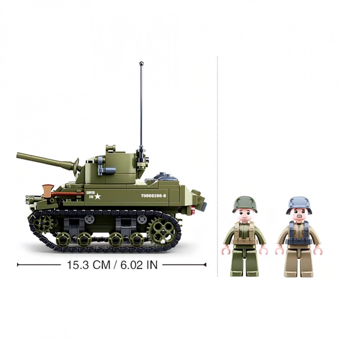 Sluban Armée WW2 M38-B0856 Petit char allié