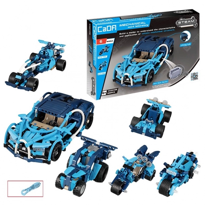 Kit de construction créatif CaDA 6 véhicules cascadeurs