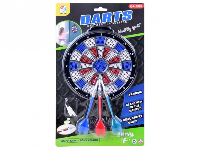 Cible de fléchettes Trezní avec 3 fléchettes