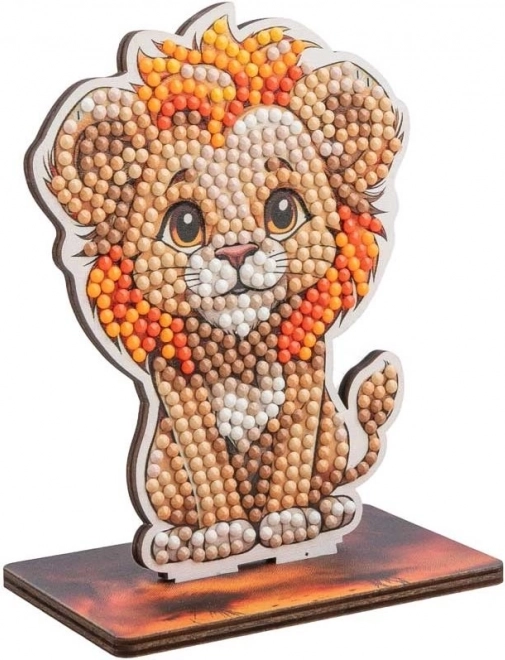 Peinture au diamant Safari : Lion