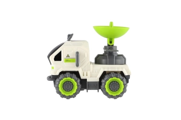 Voiture en plastique spatial 7x10cm avec volant d'inertie 3 types