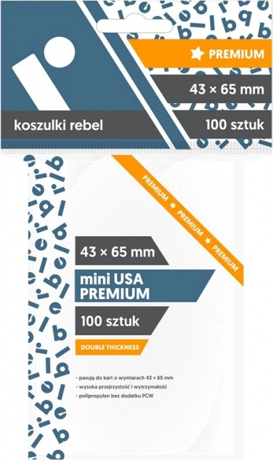 Protège-cartes Mini USA Premium 43x65 mm 100 pcs