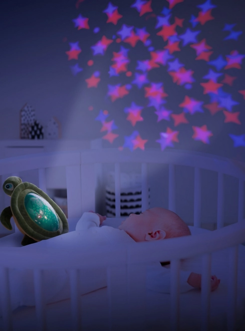 Jouet en peluche tortue avec projecteur, Violet