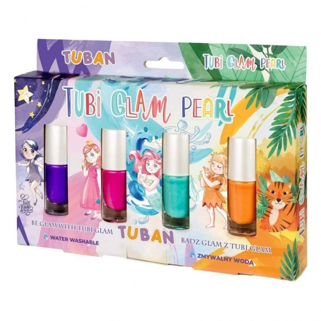 Ensemble de 4 vernis Tubi Glam Lacquer. - perle