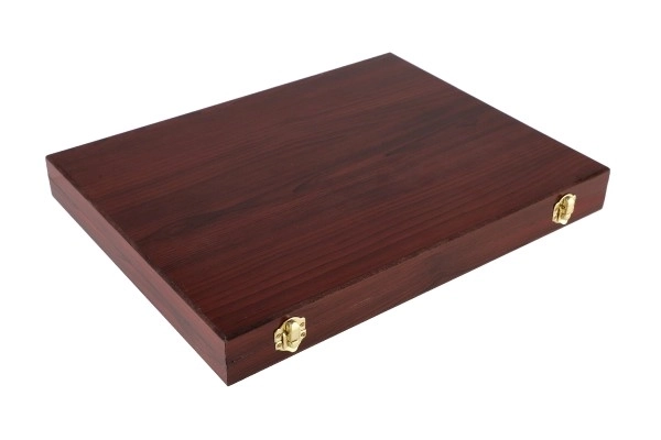Coffret de peinture Art en valise en bois - 91 pièces