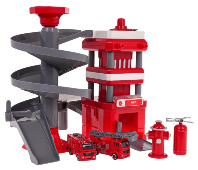 Station de pompiers avec accessoires