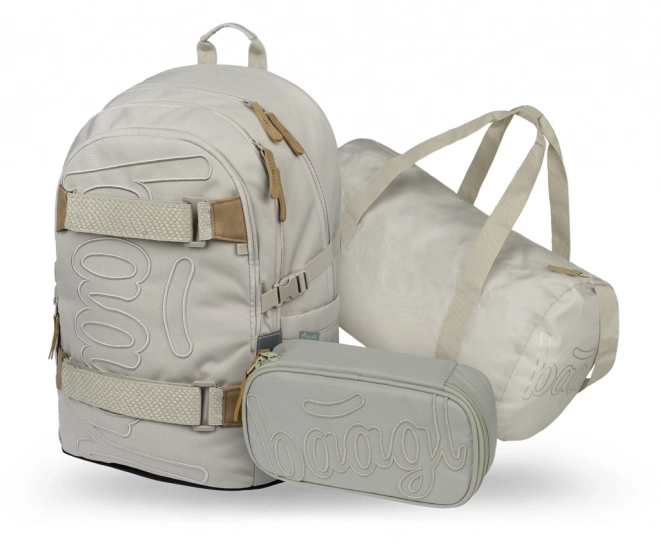 Ensemble Baagl Skate Mist : sac à dos, trousse, sac de sport