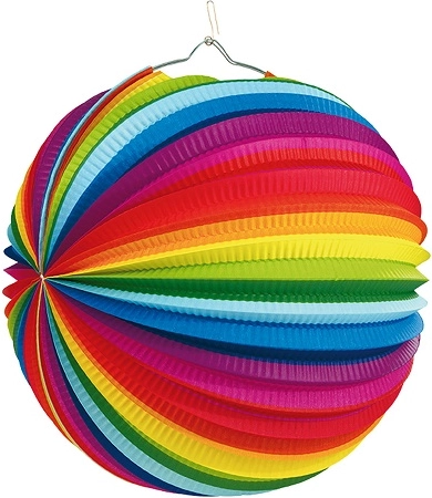 Lampion arc-en-ciel 25 cm