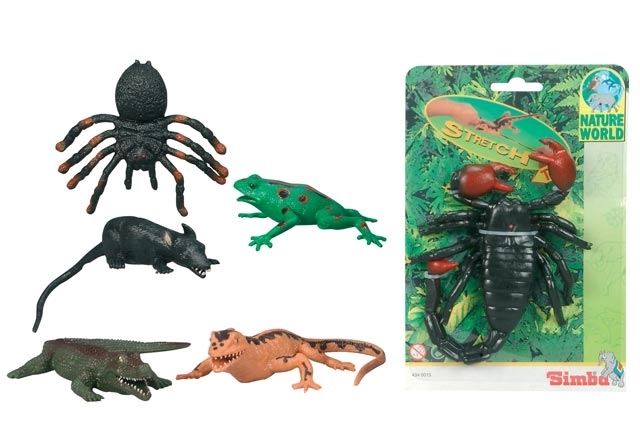 Créatures extensibles en caoutchouc, 20-30cm, 6 espèces