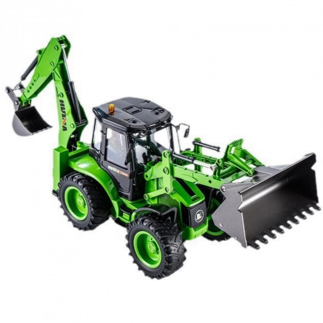 Chargeur pelleteuse RC vert Huina 1:14
