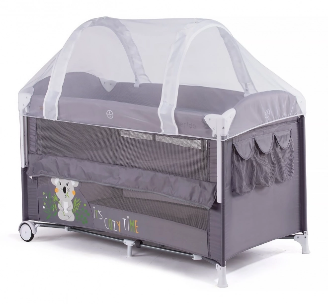 CHIPOLINO Moustiquaire pour lit de voyage pliant 120x60 cm blanc