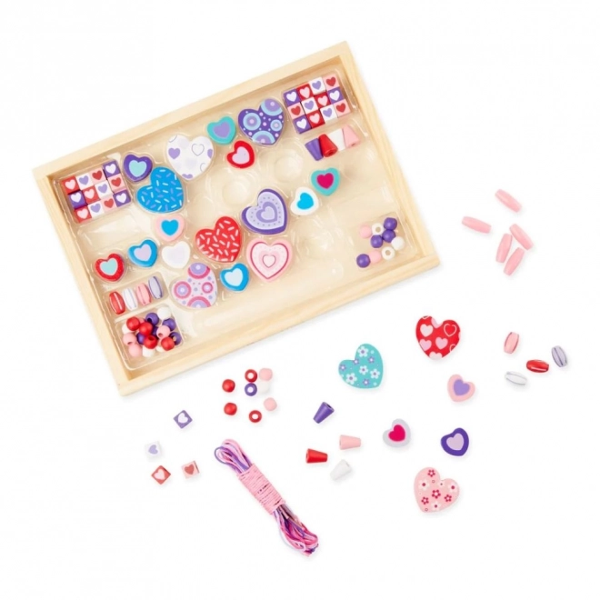 Ensemble créatif de perles Cœurs - Melissa & Doug