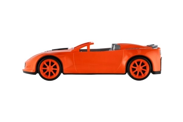 Voiture sportive en plastique 16x38cm en roue libre 3 couleurs en filet