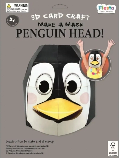 Fiesta Crafts Kit créatif masque 3D Pingouin